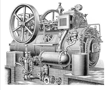 engraving of overtype engine