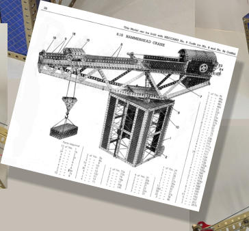 Blue and gold hammerhead crane original instructions