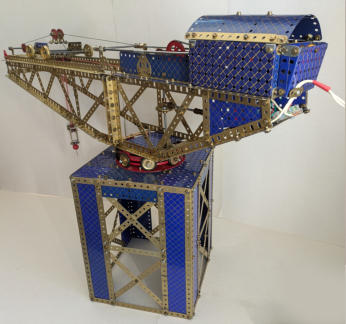 Blue and gold hammerhead crane pic 2