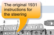 The original 1931 instructions for  the steering