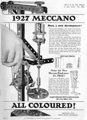 1927 Meccano advertisment