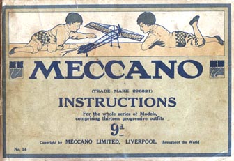 1914 Meccano manual front cover
