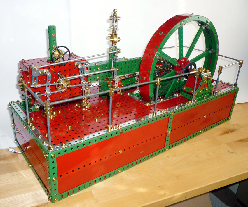 Meccano Corliss steam engine 01