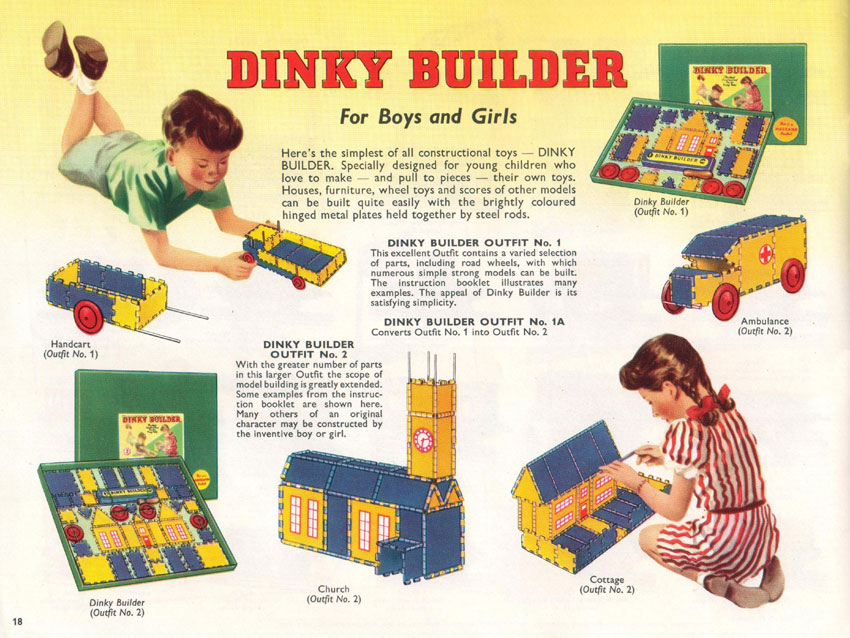 Dinky Builder 1958 products catalogue