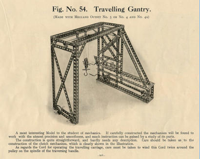 1910 manual Travelling Gantry Crane